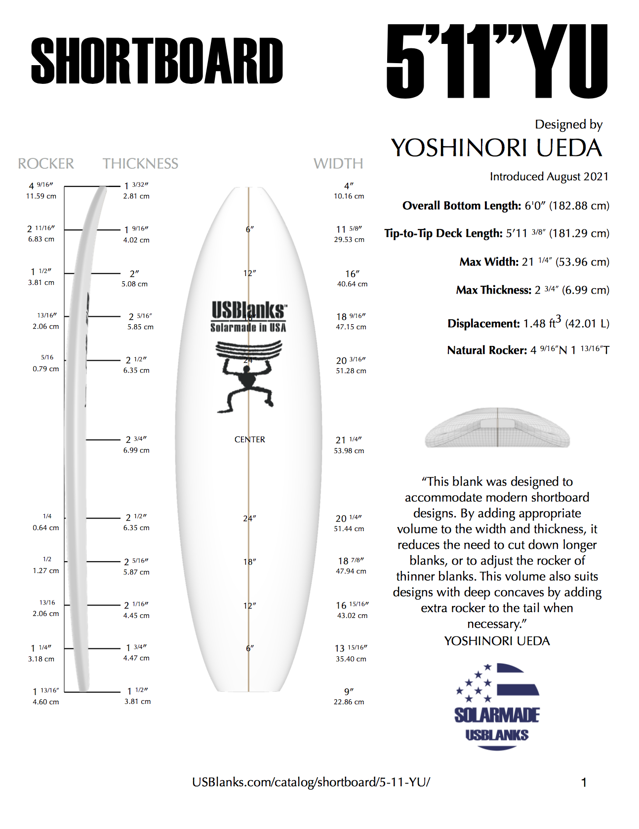 USBlanks 5'11" - YU