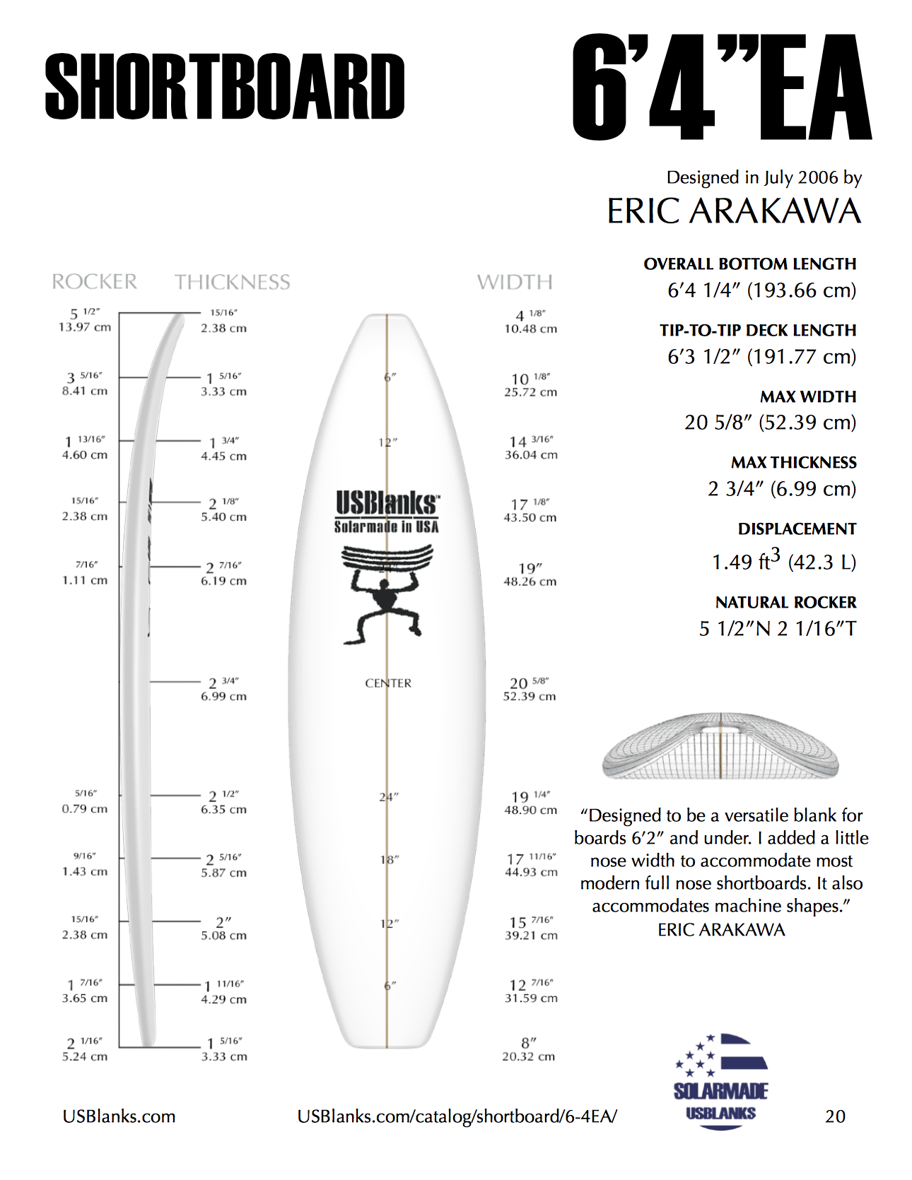 USBlanks 6'4" - EA