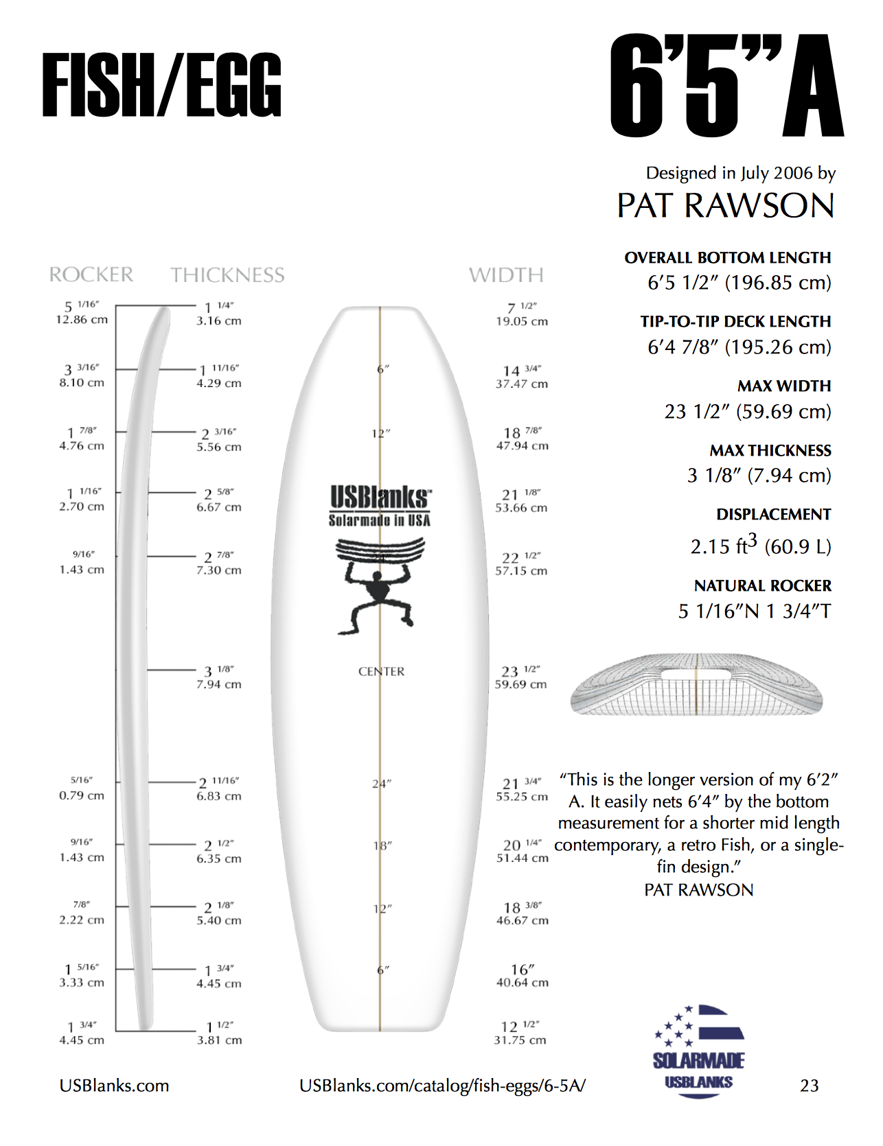 USBlanks 6'5" - A