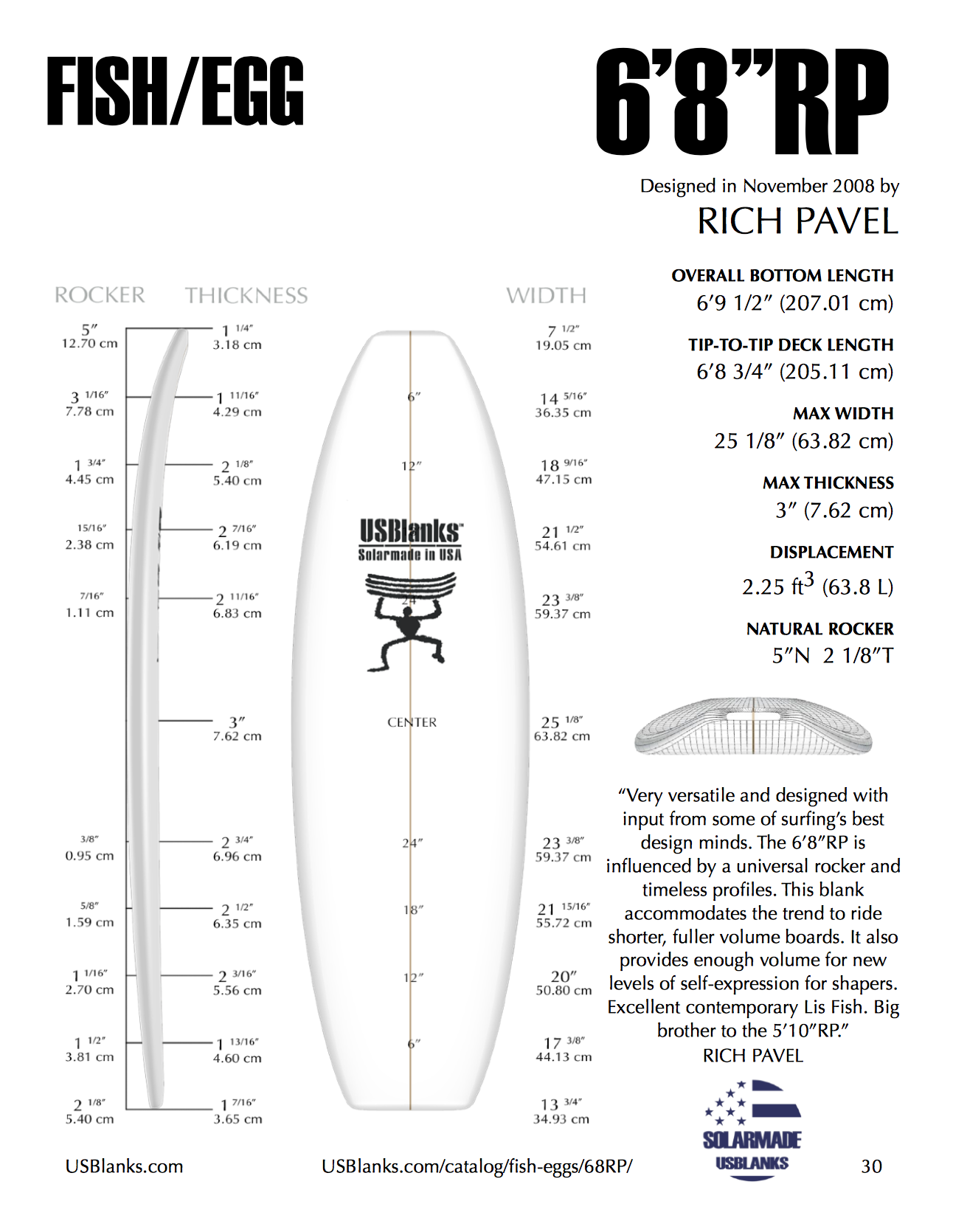 USBlanks 6'8" - RP